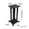 Speaker Stands,All Steel Bookshelf Surround Sound for Satellite & Bookshelf Speakers, Ideal for Home Theater Speakers view 2