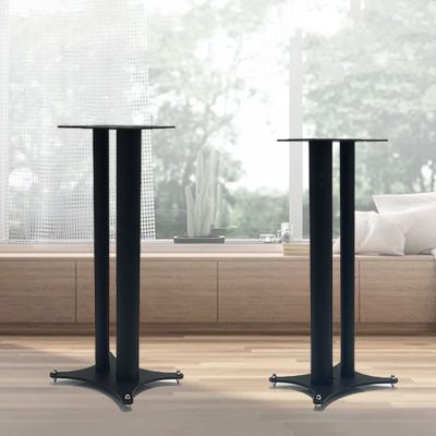 Speaker Stands,All Steel Bookshelf Holds Satellite and Bookshelf Speakers Up to 60kg/132lbs, Enhanced Listening Experience