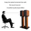 Speaker Stands,1 Pair Wood Grain A Set of 2 Wooden Bases, Comes with Pure Copper Feet, for Medium to Large Bookshelf Speakers view 4