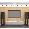 Speaker Stands,2pcs Surround Bookshelf with Adjustable Spikes, Improve Quality Sound view 3