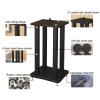 Speaker Stands,2pcs Surround Bookshelf with Adjustable Spikes, Improve Quality Sound view 4