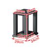 Speaker Stands,Bookshelf Surround Sound with Adjustable Spikes, Supports 132lbs/60kg, Holds Satellite & Small Bookshelf Speakers view 2