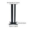 Speaker Stands,All Steel Bookshelf Holds Satellite and Bookshelf Speakers Up to 60kg/132lbs, Enhanced Listening Experience view 2