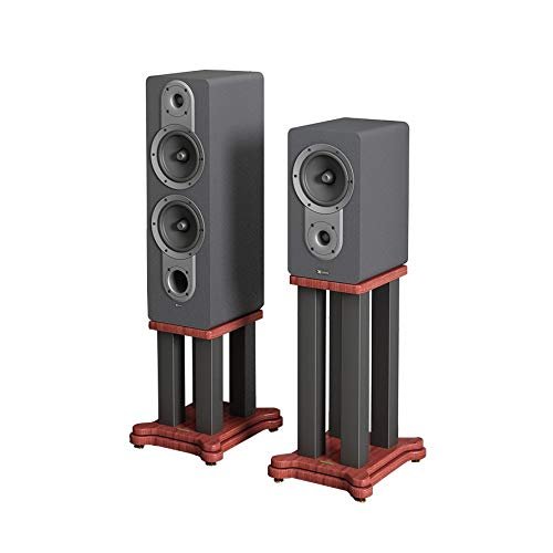 Speaker Stands,Bookshelf Speaker Floor Stand 2-Pack, Set of 2 Wooden Base Supports, for Surround Sound and Book Shelf Speakers