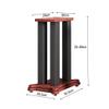 Speaker Stands,Bookshelf Speaker Floor Stand 2-Pack, Set of 2 Wooden Base Supports, for Surround Sound and Book Shelf Speakers view 2