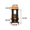 Speaker Stands,Bookshelf Speaker Tripod, Suitable for Home Theater Surround Music view 2