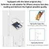 KikoSaka Lightning to USB Camera Adapter for iPhone with Lightning Charging Port USB 3.0 Female OTG Cable Keyboard Mouse No Support USB C, SSD view 4