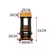 Speaker Stands,2pcs Bookshelf for Bookshelf Speakers Up to 40 Lbs, for Surround Sound and Book Shelf Speakers view 2