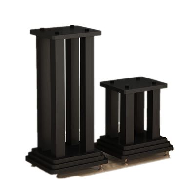 Speaker Stands,Surround Sound Bookshelf with Three-Layer Wooden Base, Enhanced Listening Experience for Home Theaters
