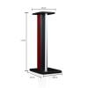 Speaker Stands,2pcs Bookshelf Aluminum Alloy Pillar Decoration, for Surround Sound and Book Shelf Speakers, Easy Assembly view 2