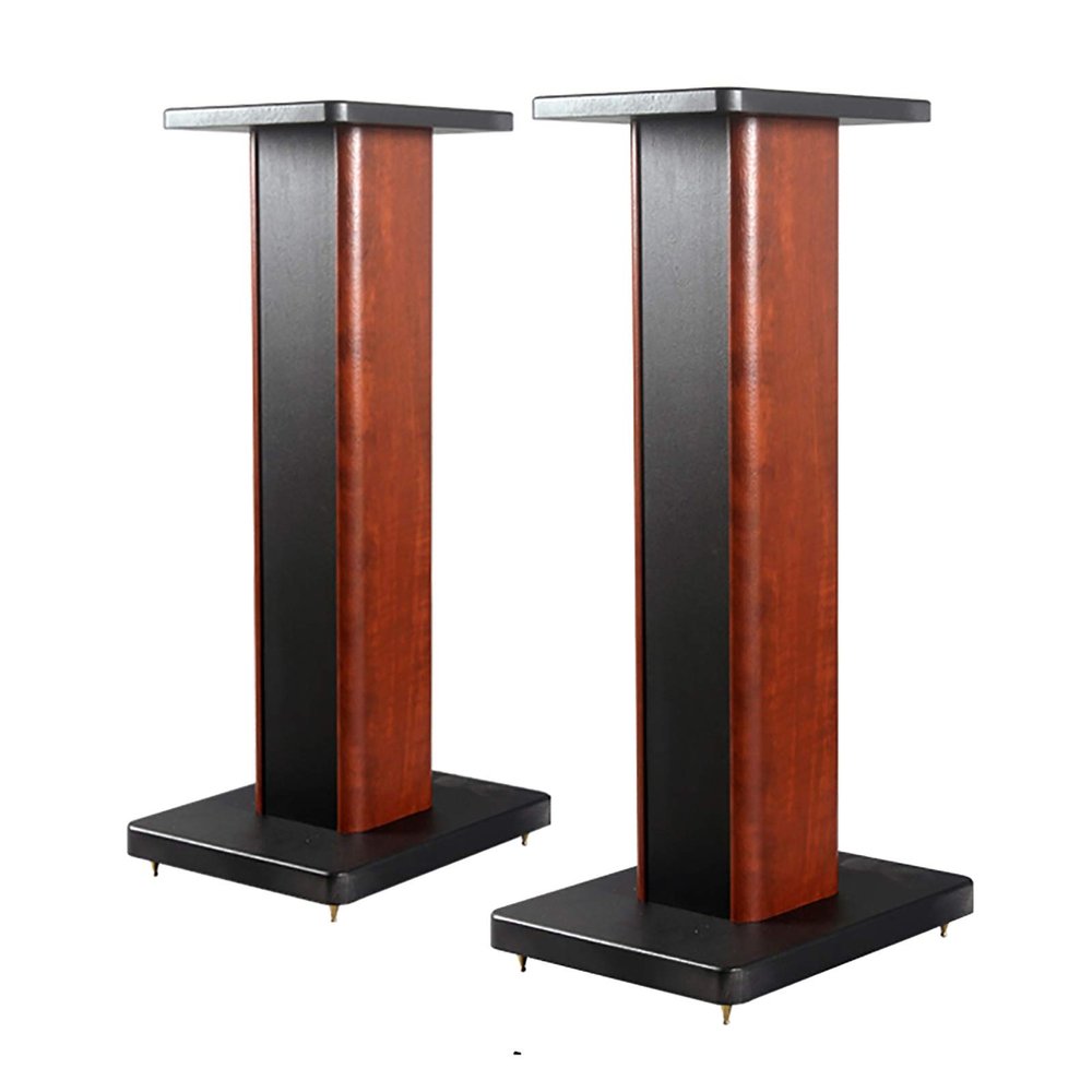 Speaker Stands,Wooden Speaker Stand 2-Pack, for Surround Sound and Book Shelf Speakers, A Variety of Heights are Available 5.9-35.4 Inches, Comes with Pure Copper Feet