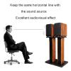Speaker Stands,Wooden Speaker Stand 2-Pack, for Surround Sound and Book Shelf Speakers, A Variety of Heights are Available 5.9-35.4 Inches, Comes with Pure Copper Feet view 4