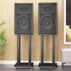 Speaker Stands,2pcs Surround Bookshelf with Adjustable Spikes, Improve Quality Sound view 1