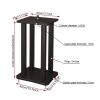 Speaker Stands,2pcs Surround Bookshelf with Adjustable Spikes, Improve Quality Sound view 2
