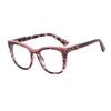bullabulling Reading Glasses Blue Light BlockingComputer Square Spring Readers (brown flower, 3.50, multiplier_x) view 1