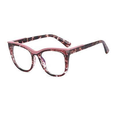bullabulling Reading Glasses Blue Light BlockingComputer Square Spring Readers (brown flower, 1.0, multiplier_x)