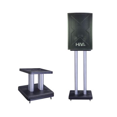 Speaker Stands,1 Pair Bookshelf Speaker Floor Stand, 2pcs Audio Shelf, for Better Audio, Heights are Available 9.8/25.5/29.5 Inches, Easy Assembly