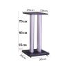 Speaker Stands,1 Pair Bookshelf Speaker Floor Stand, 2pcs Audio Shelf, for Better Audio, Heights are Available 9.8/25.5/29.5 Inches, Easy Assembly view 2