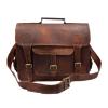 Madosh Genuine Vintage Camera Genuine Leather Men's Shoulder Bag Brown DSLR SLR Lens Protection Crossbody Bag Meduim Carry All Bag Laptop Crossbody Bag Travel view 1