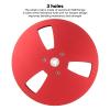 Take Up Reel, 7 x 1/4 Empty Small Hub With 3 Holes, Aluminum Alloy Universal Open Audio Takeup for Recording Nab (Red) view 3