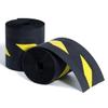 2 Pcs Floor Cord Cover for Office Carpet Wire Cover Under Desk Cable Grip Strip Management Hold Cords in Place for Power Cords Audio Cables Coaxial Cable (3.9 Width X 10Length) (Black and Yellow) view 1