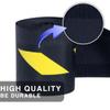 2 Pcs Floor Cord Cover for Office Carpet Wire Cover Under Desk Cable Grip Strip Management Hold Cords in Place for Power Cords Audio Cables Coaxial Cable (3.9 Width X 10Length) (Black and Yellow) view 2