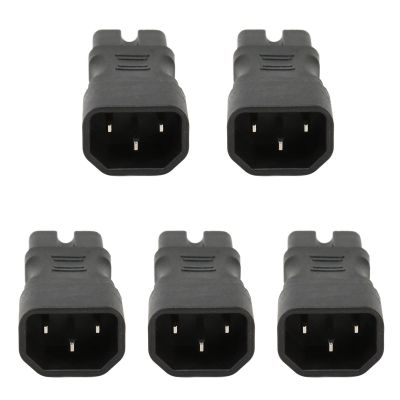 Sanpyl 5PCS IEC320 C14 to IEC320 C15 Power Converter 10A 250V, 2.5A 250V 2500W for PDU cAse Power Supply, Laptop Power Adapter, Ups Socket, Computer Socket in Server Room