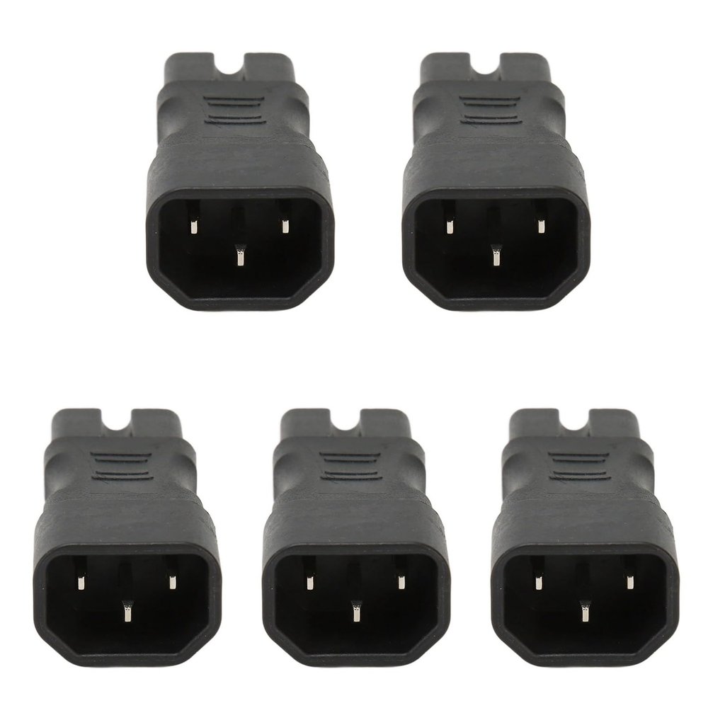 Sanpyl 5PCS IEC320 C14 to IEC320 C15 Power Converter 10A 250V, 2.5A 250V 2500W for PDU cAse Power Supply, Laptop Power Adapter, Ups Socket, Computer Socket in Server Room