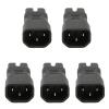 Sanpyl 5PCS IEC320 C14 to IEC320 C15 Power Converter 10A 250V, 2.5A 250V 2500W for PDU cAse Power Supply, Laptop Power Adapter, Ups Socket, Computer Socket in Server Room view 1