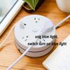 Meloyankoo Retractable Power Strip with 6ft Extension Cord, 4 Outlets + 2 USB Ports - Portable for Travel, Home, and Office (White) view 2