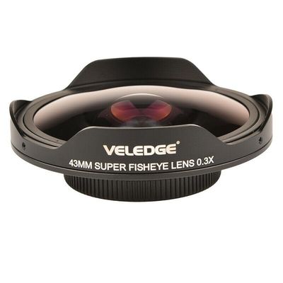 43MM 0.3X Fisheye Ultra Wide Angle Camcorder Video Studio Lens with Adapter