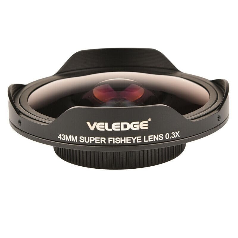 43MM 0.3X Fisheye Ultra Wide Angle Camcorder Video Studio Lens with Adapter