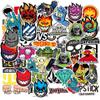 100Pcs Skateboard Stickers Cool Waterproof Stickers for Laptop Water Bottle Suitcase Phone, Skateboarding Stickers Decal for Teens Boys Adults view 1