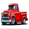 1959 Chevy Apache Truck Medium Size 3ft Long Wall Graphic Decal Sticker Man Cave Garage Decor Boys Room Decor view 1