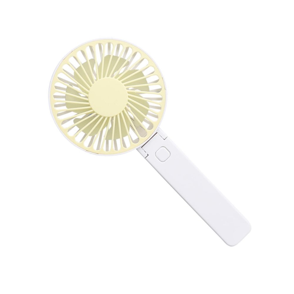 Veemoon Rechargeable Mini Fan Handheld Deck Fan Portable and Lightweight for Home Office Bedroom Outdoor Use Yellow