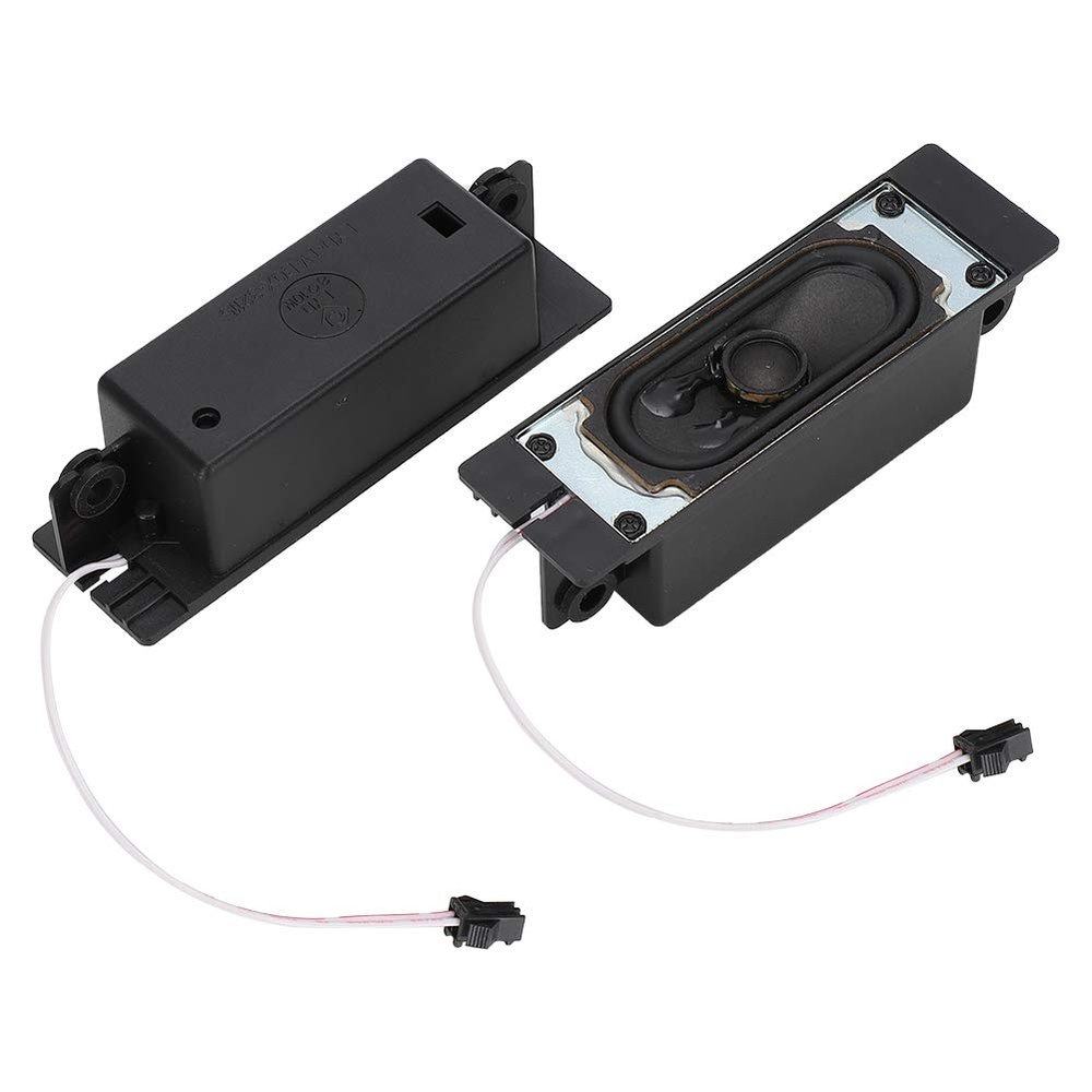 Cuifati 2Pcs 8 Ohm 10W TV Box Speaker with Clear Red and White Wires, and Wide Range Sound, ABS Shell for LCD TV Advertising Player Replacement