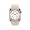 Apple Watch Series 8 (GPS + Cellular, 41MM) Starlight Aluminum Case with Starlight M/L Sport Band (Renewed Premium) view 2