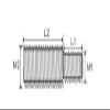 1-5pcs M3 M4 M5 M8 M10 M12 M14 M20 Stainless Steel 304 Converter Reducing Bolt Camera Adapter Conversion Screw (Color : Silver, Size : M10X25-M20X25 1PC) view 2