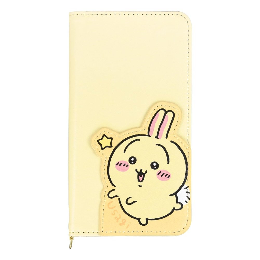 (Gourmandise) Gourmandies Chiikawa Die Cut Multi Flip Cover (M+) Rabbit CK-23C Polyurethane Card Slot, Convertible