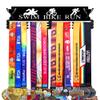 Goutoports Medal Display Hanger - Sport Award Plaques Holder Rack for Wall Mount - Black Steel Metal Holder with 20 Hooks Hold Up 60 Medals Easy to Install view 1