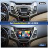 CAMECHO Android 15 Car Stereo for Hyundai Elantra 2014-2016 Radio,Wireless Carplay Android Auto Mirror Link, 9" Touch Screen Car Radio Bluetooth, HiFi, EQ, GPS, FM/RDS, WiFi + Backup Camera 2G+32G view 2
