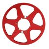 1/4 10 Inch Take Up Reel to Reel Small Hub,Aluminum Alloy Nab Open Reel Takeup Reel for 1/4in Tapes,6 Wind HolesUniversal Open Reel Takeup Reel (Red) view 1
