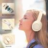 YYTSGG White Wireless Headphones Bluetooth, Foldable Over Ear Headphones, Hi Fi Stereo Headphones Built in Mic for phone/TV/PC/MP4/Home/Office view 3