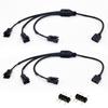 1-to-3 ARGB Splitter Cable, 5V 3-pin to JST SM 3Pin Male Adapter Cable, 5V 3-Pin Digital Addressable RGB Splitter Cable, 1 to 3 Male ARGB Cable, 11.8 Inches, 2-Pack view 1