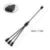 1-to-3 ARGB Splitter Cable, 5V 3-pin to JST SM 3Pin Male Adapter Cable, 5V 3-Pin Digital Addressable RGB Splitter Cable, 1 to 3 Male ARGB Cable, 11.8 Inches, 2-Pack view 3