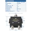 MOOKEERF 2 Way Splitter UHF Female (SO239) Connector 50 Ohm VHF/UHF Splitter for 136/520MHz Two Way/Amateur/Ham/CB Radio (NOT for TV) view 3