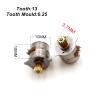 GTPBAO Power Science 1PC Micro Stepper Gear Motor, 10mm Step Motor with 13 Teeth Brass Gear, Two-Phase Four-Wire Engine Projects view 3