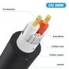 Kework 0.5 Meter Speakon Speaker Cable, 2 Conductor 22AWG Copper, Twist Lock Speakon Male to 1/4 6.35mm Female TS Mono Plug Adapter Connector Converter Audio Cable view 3