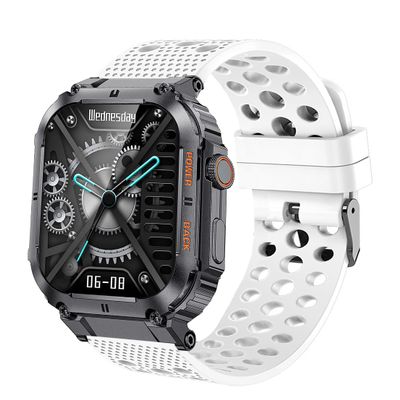 22mm Watch Band, Lamshaw Silicone Replacement Wristbands Sport Strap with Metal Buckle Compatible with KACLUT Smart Watch/EIGIIS K57 Pro 1.96 Military Smart Watches/ESFOE K57 1.96 Military Smart