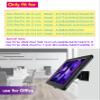 WeSTRUGGLE On Wall Mount Bracket for 11" iPad Pro(2018-2022)& 10.9" Air 4th(2020),5th(2022),Excluding 11" iPad (M4,2024&M2,2024)&10.9" 10th Gen.,with Lock &Key, Multi Angle Design,Metal,(Black) view 2